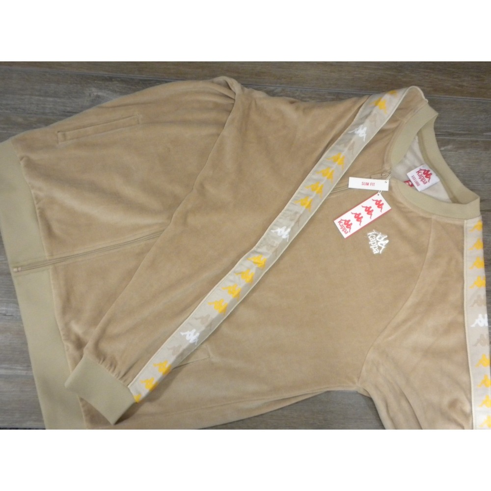 Kappa Track Jacket Mens XXXL Beige 222 Banda‎ Benettin 2 Slim Omini Streetwear